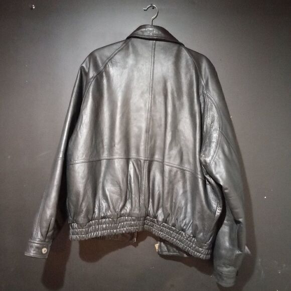 Vintage Leather Jacket The England Nappa Boston Traders - Picture 10 of 14